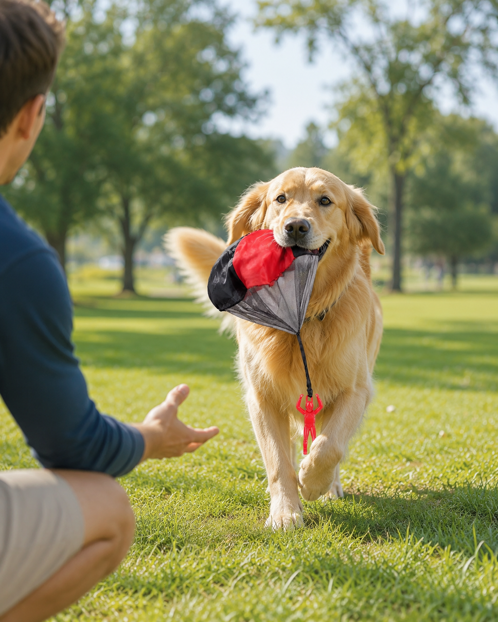 Parachute Fetch Toy for Dogs
