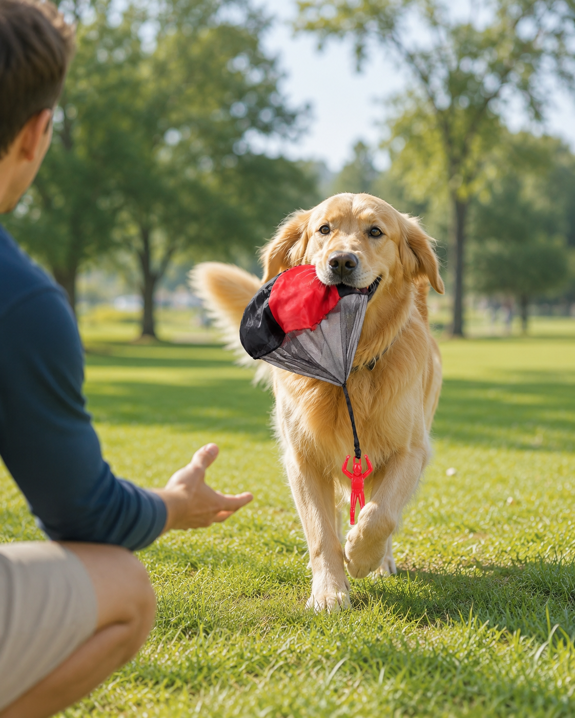 Parachute Fetch Toy for Dogs