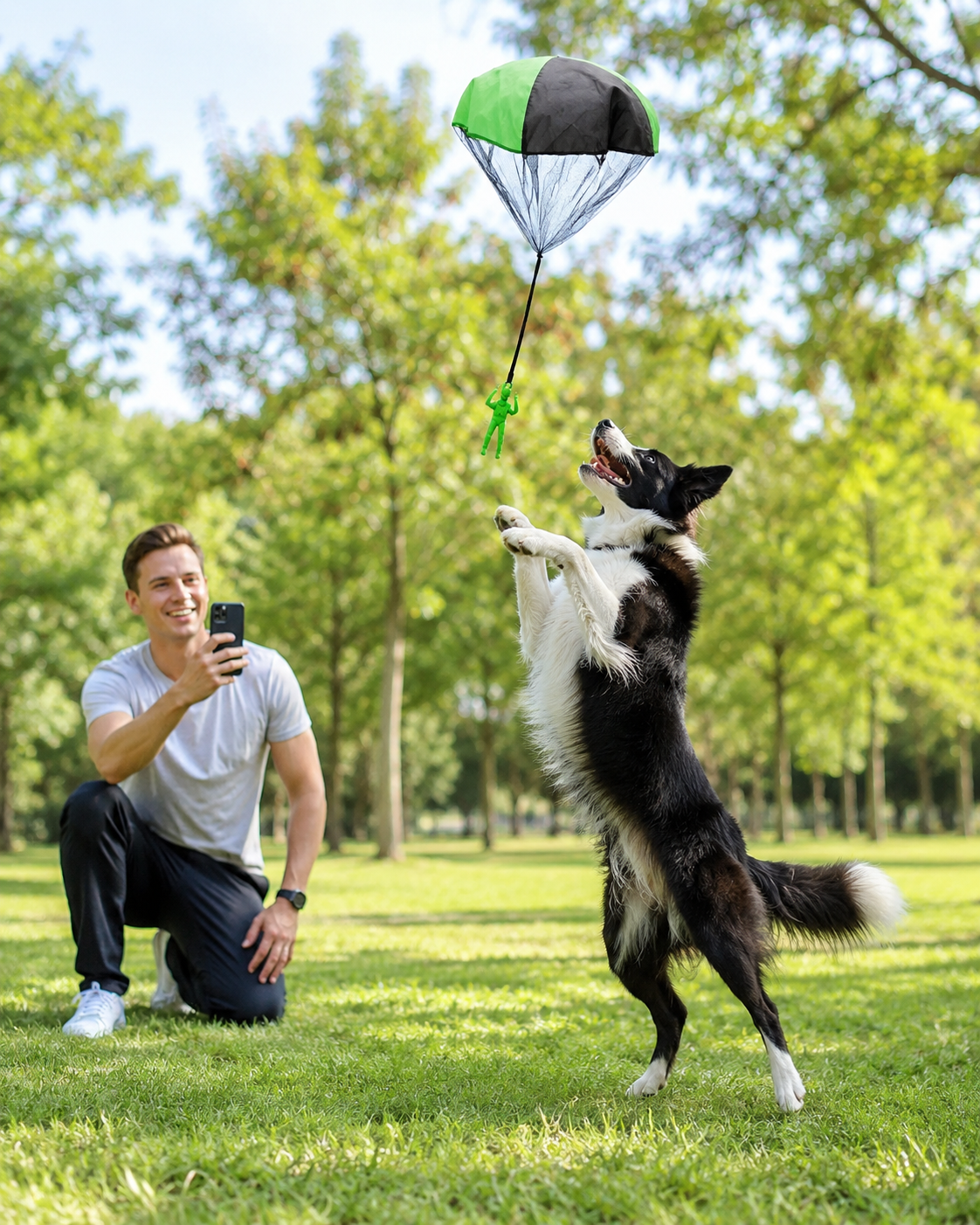 Parachute Fetch Toy for Dogs
