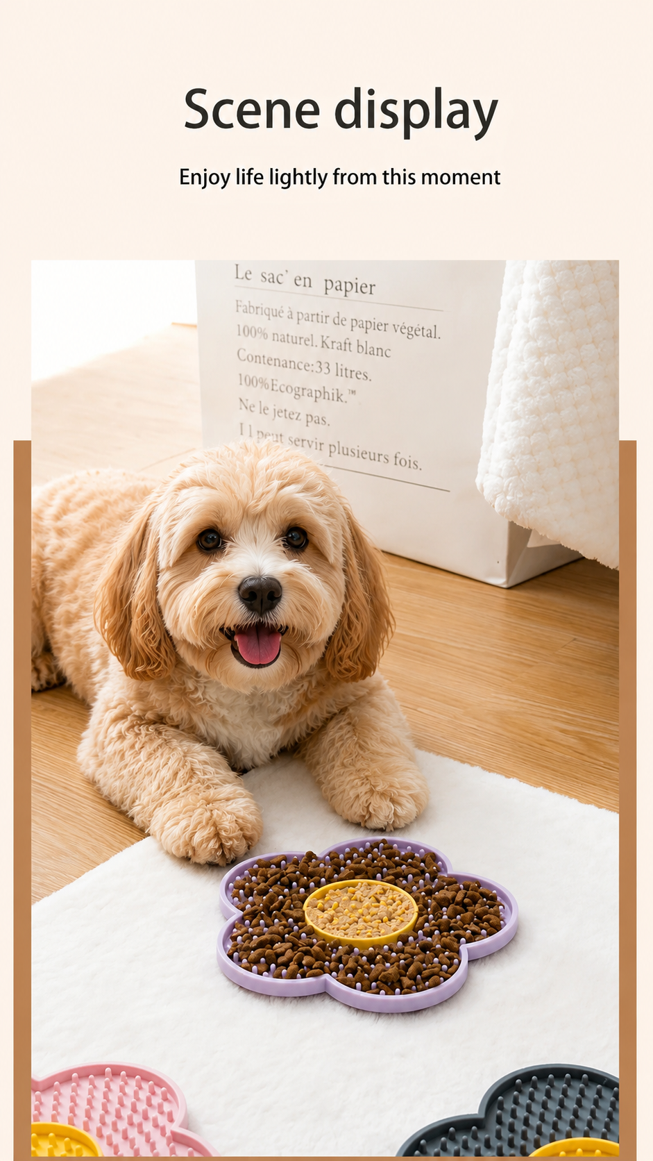 Flower Dog Lick Mat