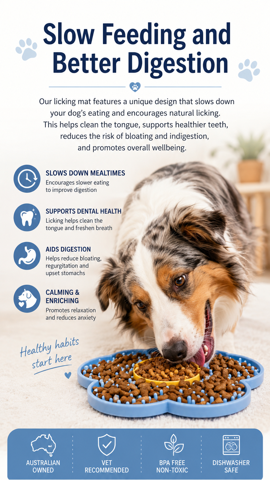 Flower Dog Lick Mat