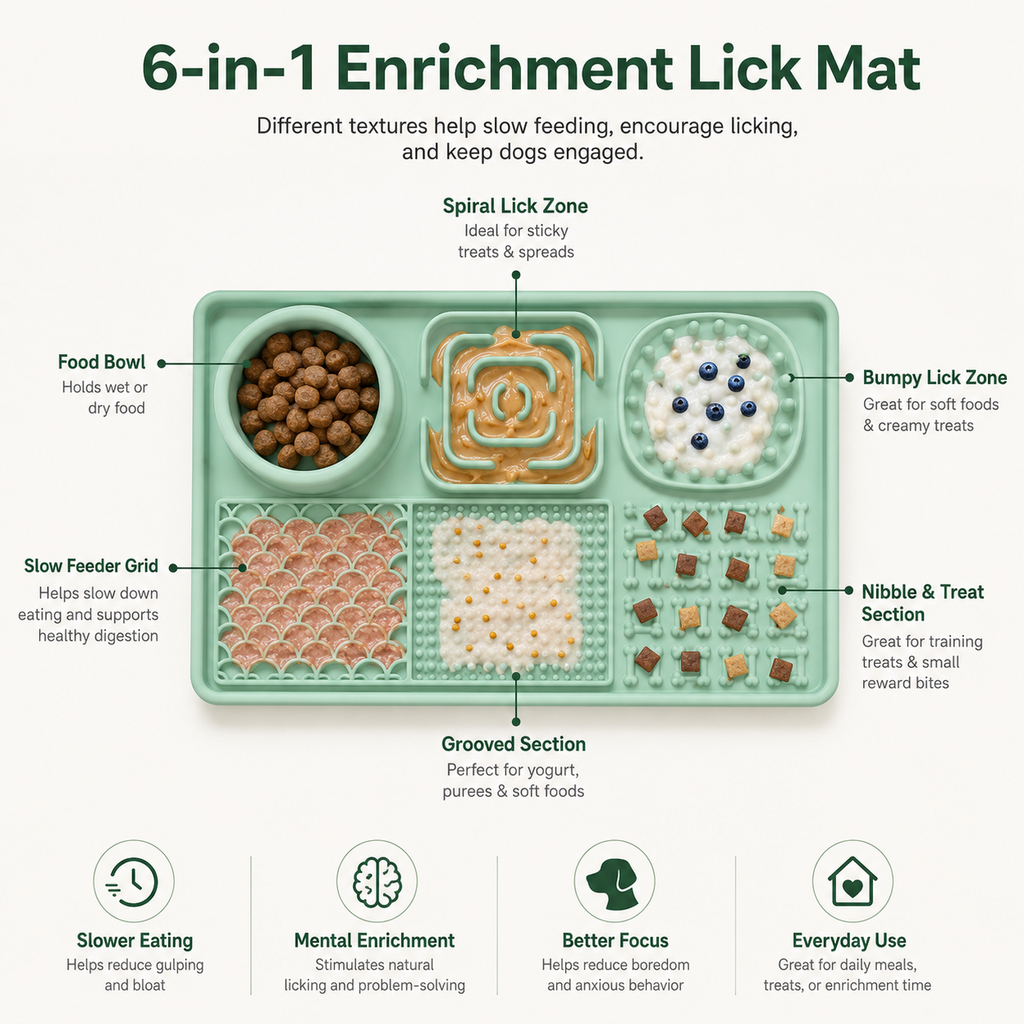 Multi-Texture Dog Lick Mat
