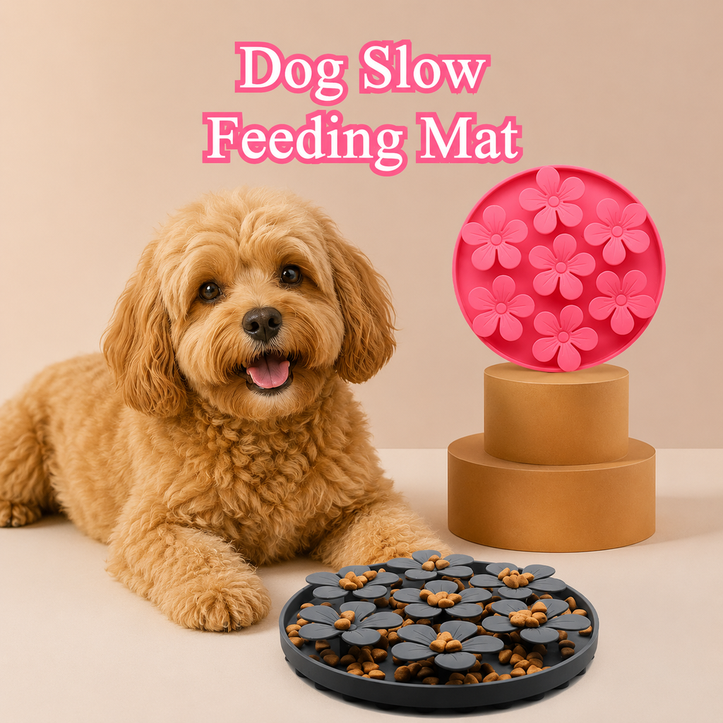 Flower Dog Lick Mat – Suction Slow Feeder Mat for Treats