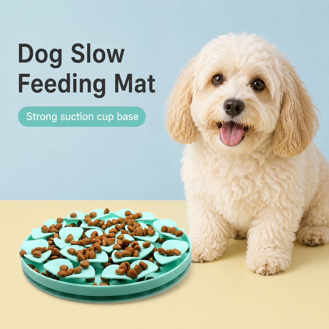 Flower Dog Lick Mat – Suction Slow Feeder Mat for Treats