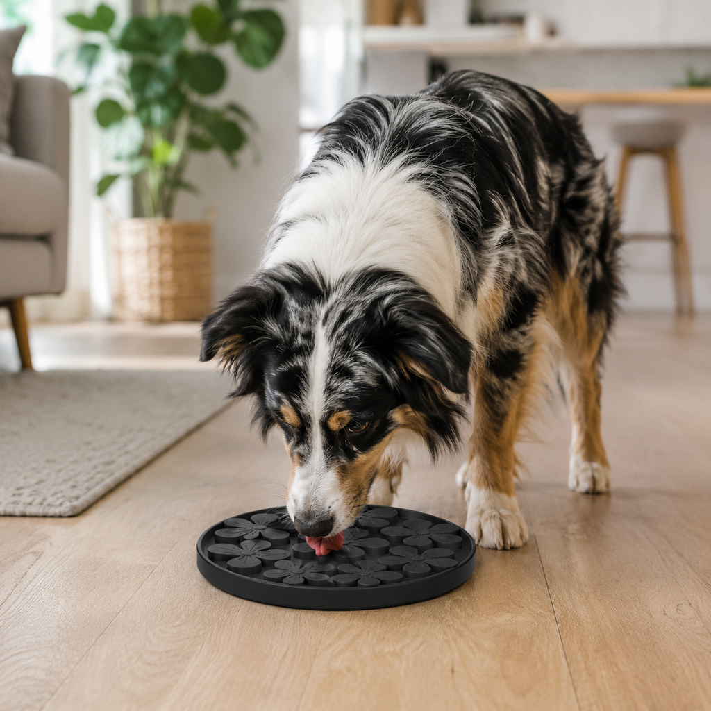 Flower Dog Lick Mat – Suction Slow Feeder Mat for Treats