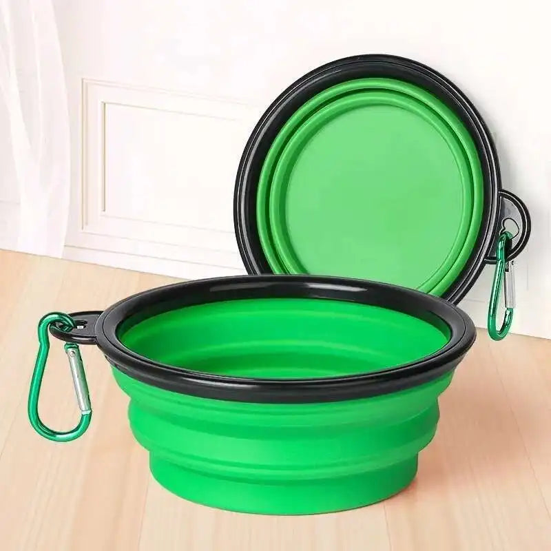 2-in-1 Collapsible Travel Dog Bowl