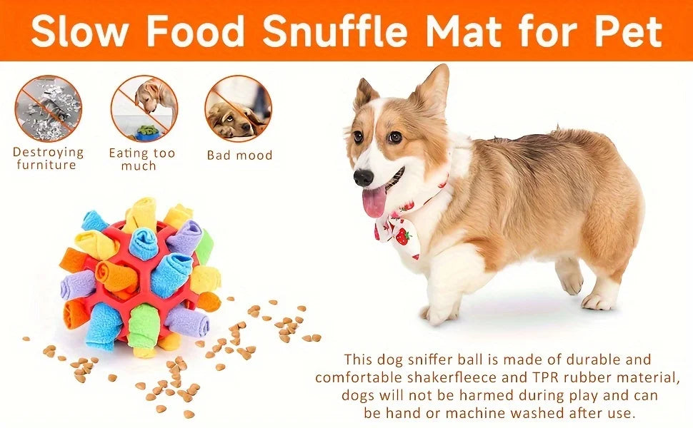 Snuffle Ball – Treat-Hiding Enrichment Toy for Dogs