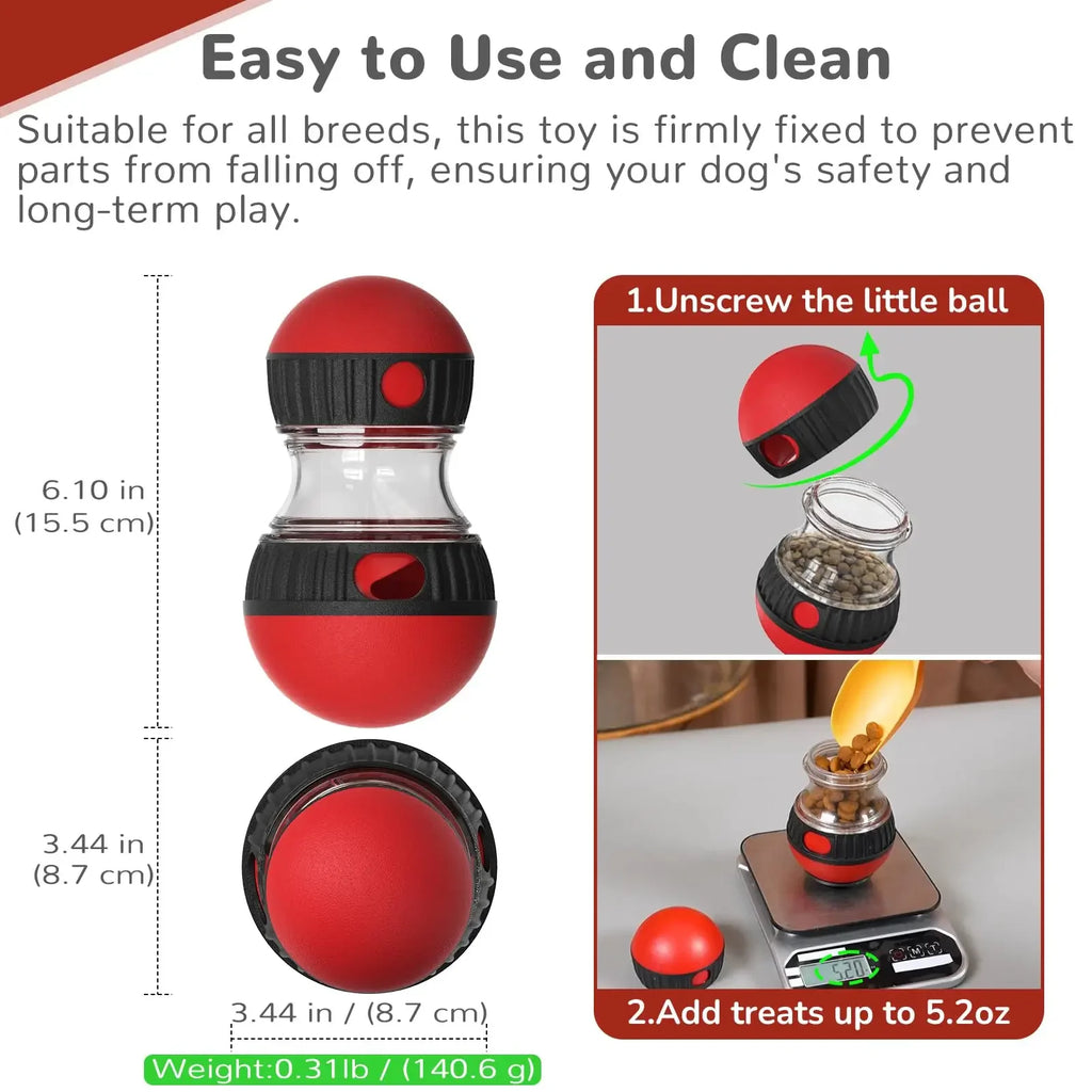 Elliptical Rolling Treat Dispenser