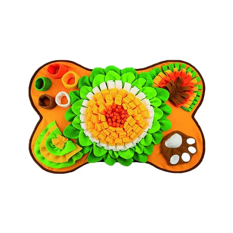 Flower Snuffle Mat for Slow Feeding & Indoor Enrichment