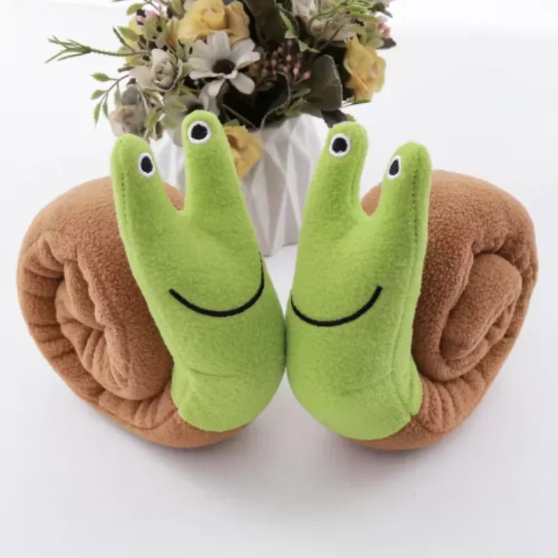 Snail Hide & Seek Plush Treat Toy