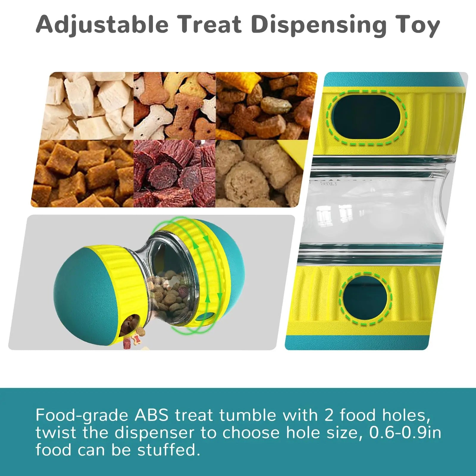Elliptical Rolling Treat Dispenser