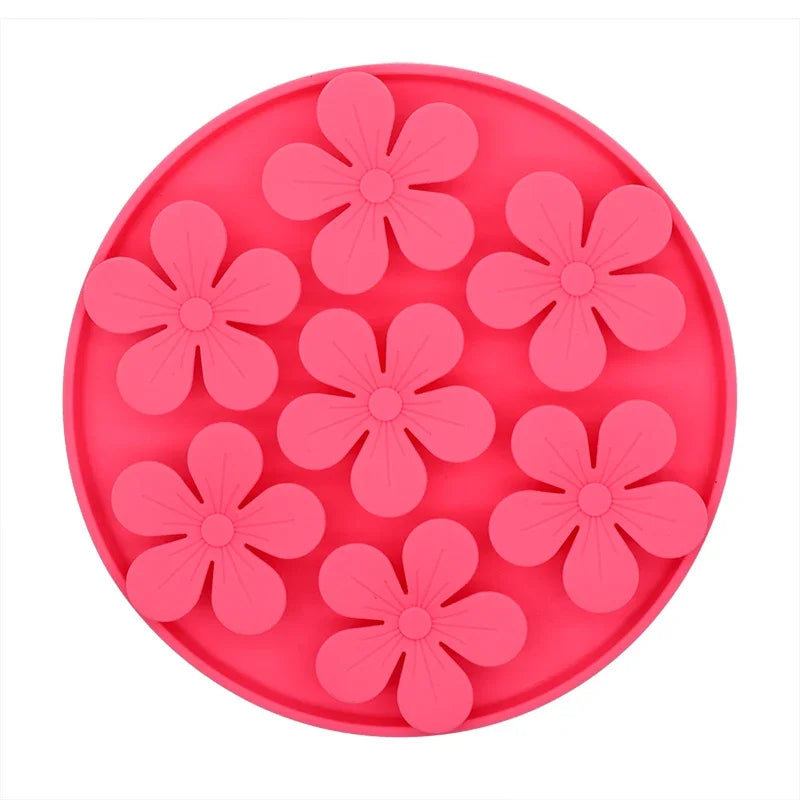 Flower Dog Lick Mat – Suction Slow Feeder Mat for Treats