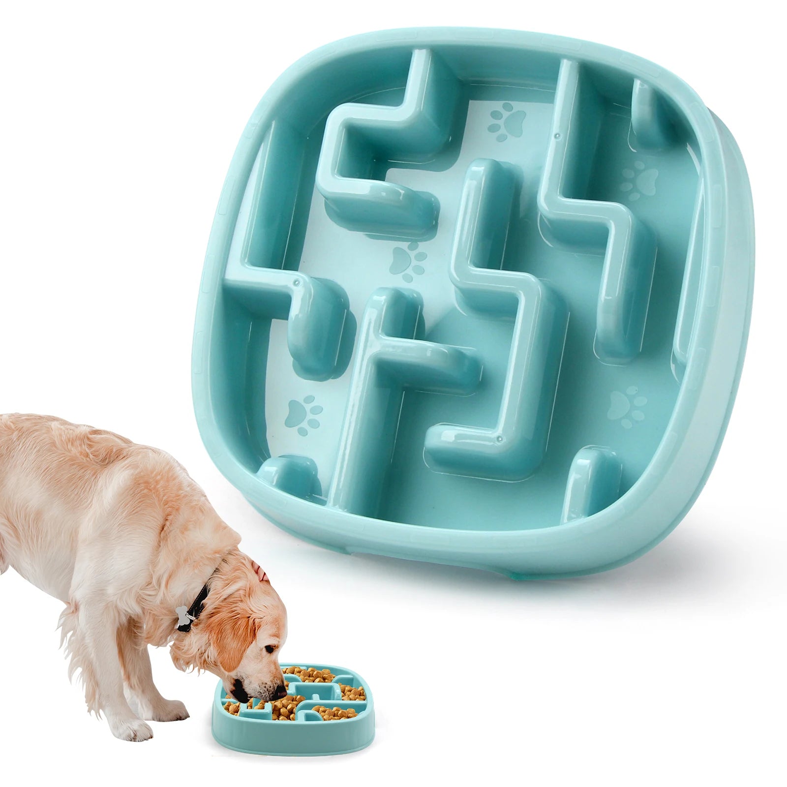 Square Maze Slow Feeder Bowl for Dogs