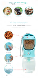2-in-1 Portable Dog Water Bottle & Food Cup — additional product view 8 of 20