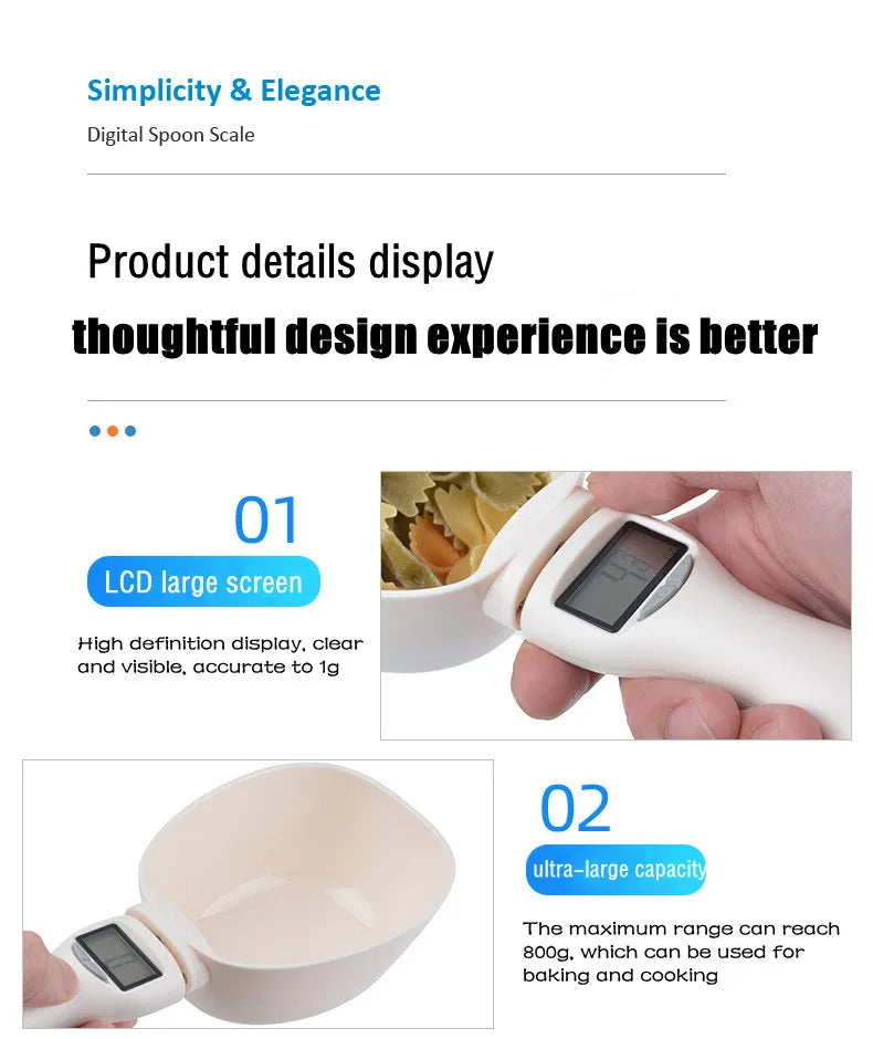 Digital Dog Food Measuring Scoop – Electronic Kibble Scale