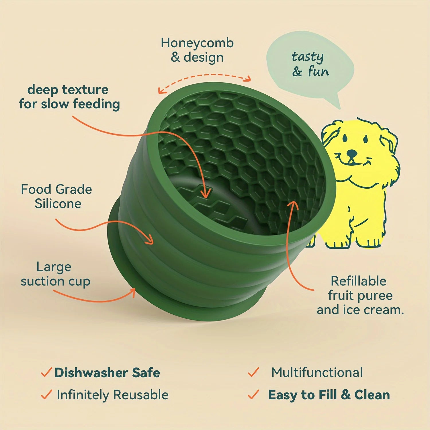 Slow Feeder Lick Cup for Dogs