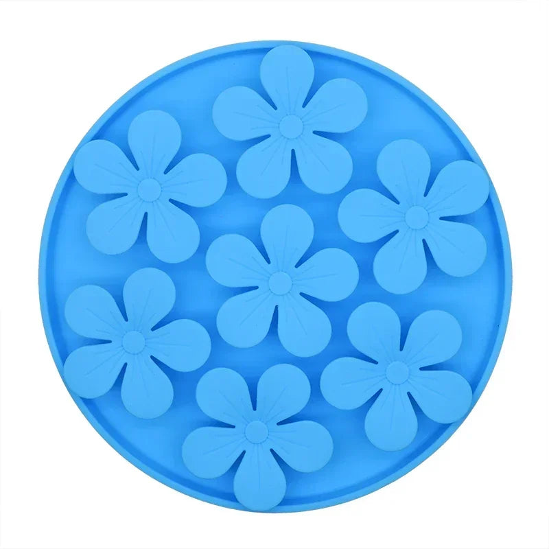 Flower Dog Lick Mat – Suction Slow Feeder Mat for Treats