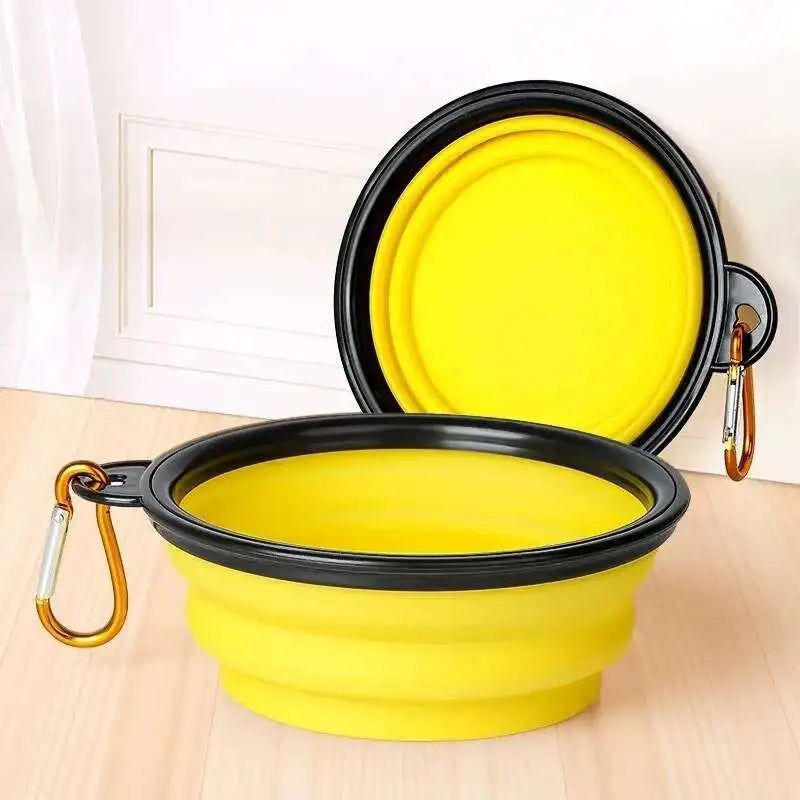2-in-1 Collapsible Travel Dog Bowl