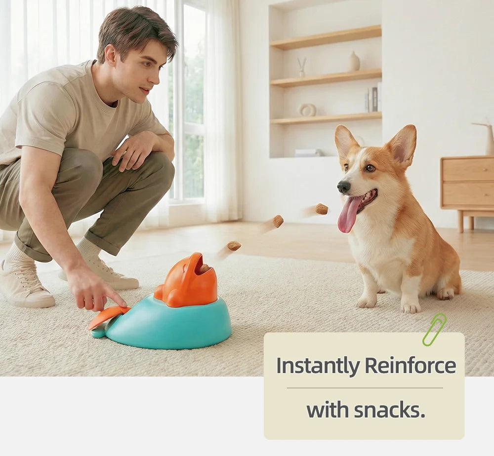 Animal-Shaped Dog Treat Launcher