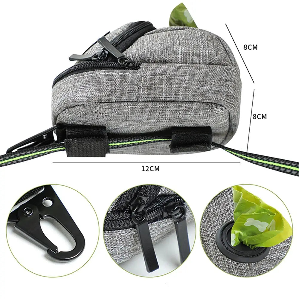 Dog Treat Pouch with Poop Bag Dispenser