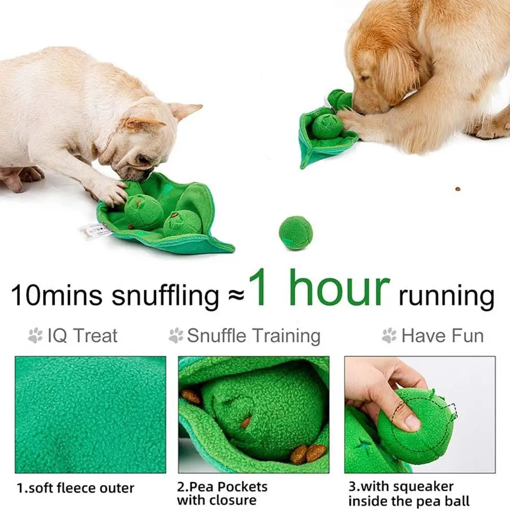 Pea Pod Hide & Seek Plush Treat Toy