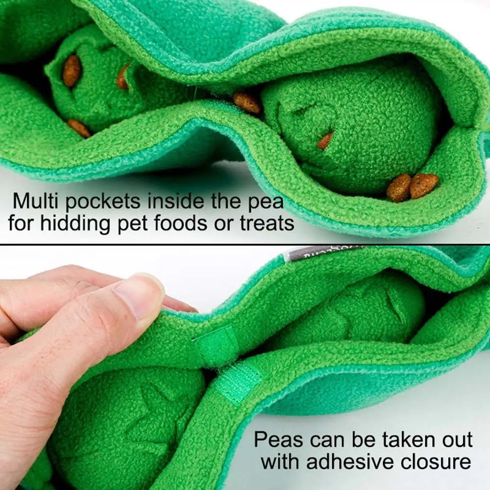 Pea Pod Hide & Seek Plush Treat Toy