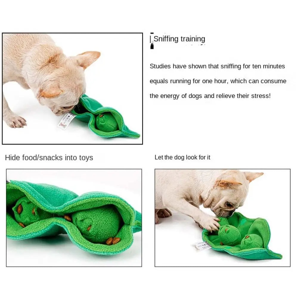 Pea Pod Hide & Seek Plush Treat Toy