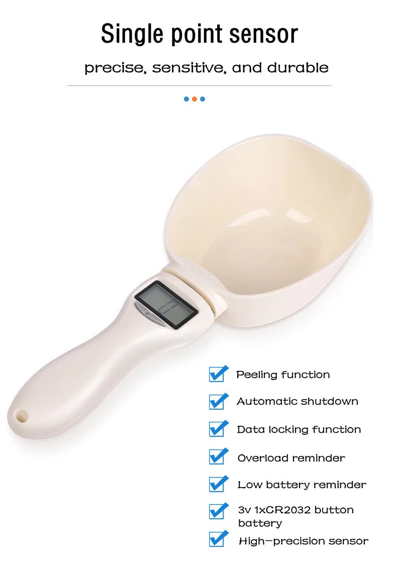 Digital Dog Food Measuring Scoop – Electronic Kibble Scale