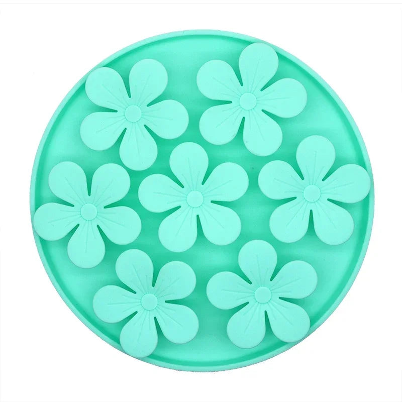 Flower Dog Lick Mat – Suction Slow Feeder Mat for Treats
