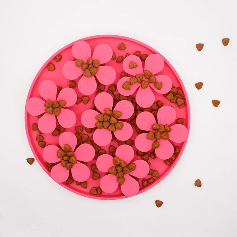 Flower Dog Lick Mat – Suction Slow Feeder Mat for Treats
