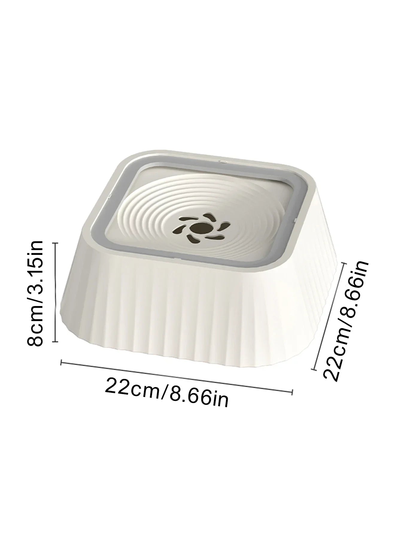 Floating-Plate Dog Water Bowl