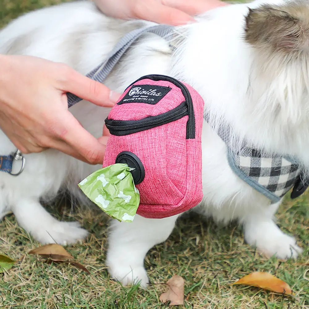 Dog Treat Pouch with Poop Bag Dispenser