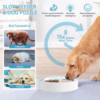 Adjustable Dog Slow Feeder Bowl — additional product view 3 of 10